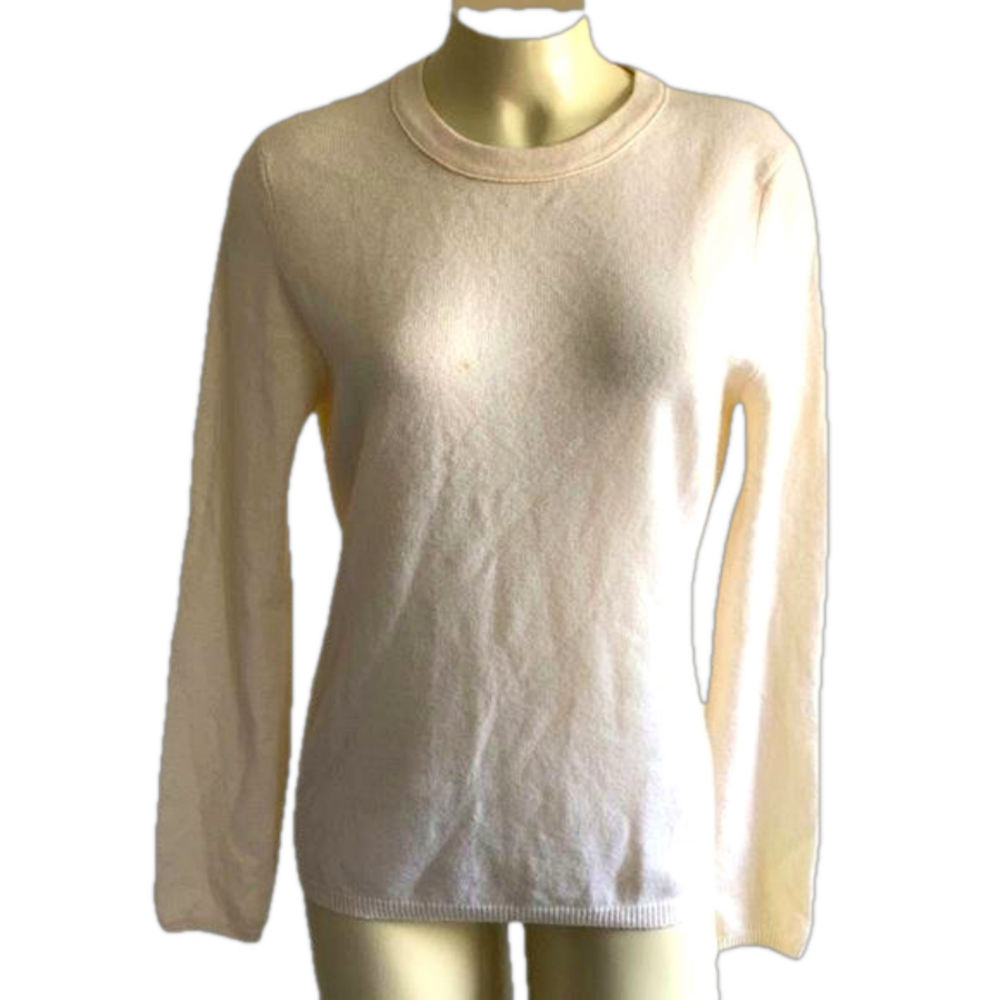 Unbranded ivory cashmere sweater Small. As is